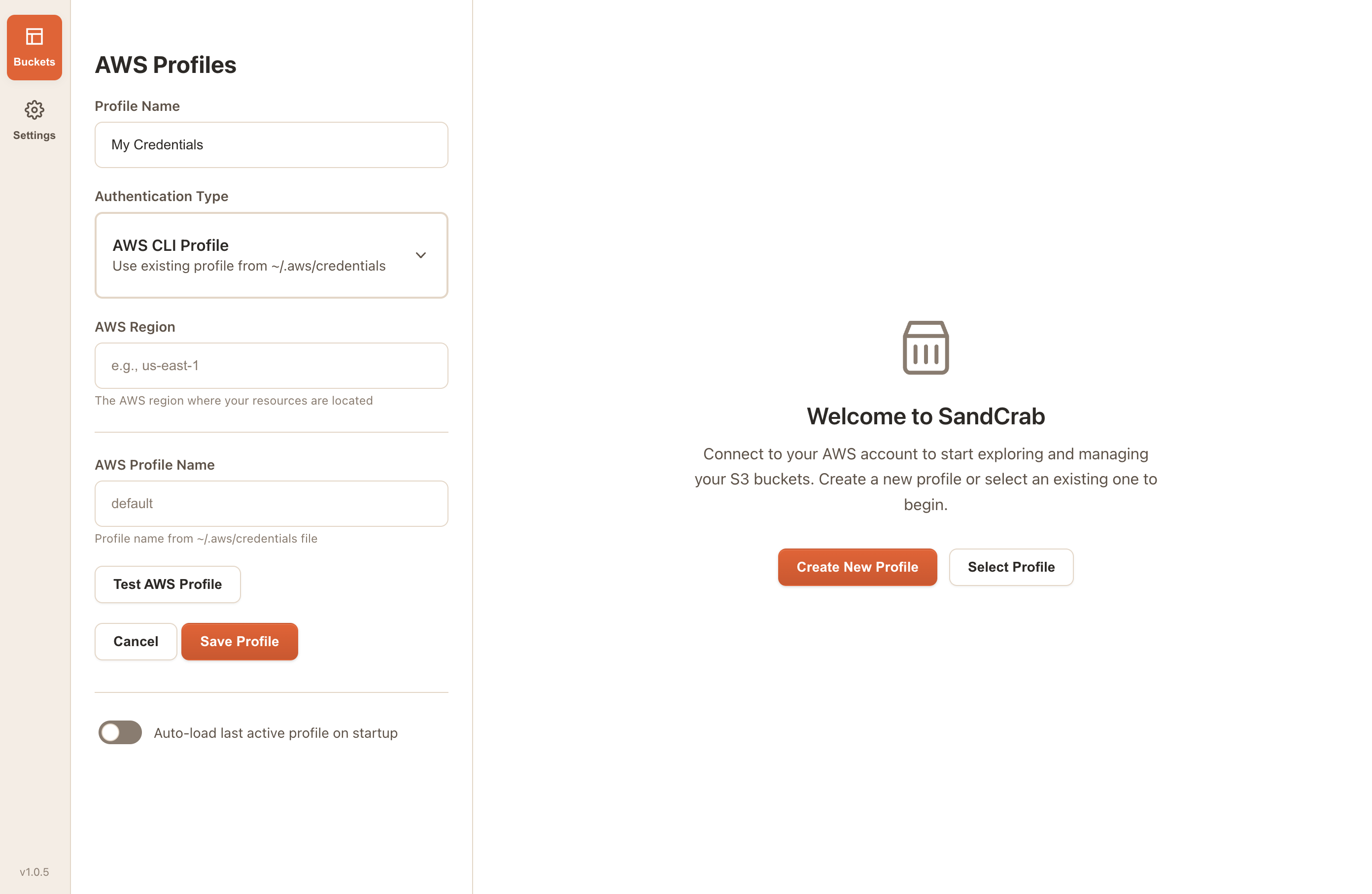 Create Profile